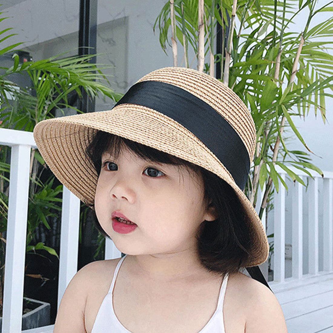真正的真實風格的真正的草帽帽子女士女士大尺寸農場寬大的孩子折疊紫外 /夏季橡膠父母和橡膠時尚的孩子