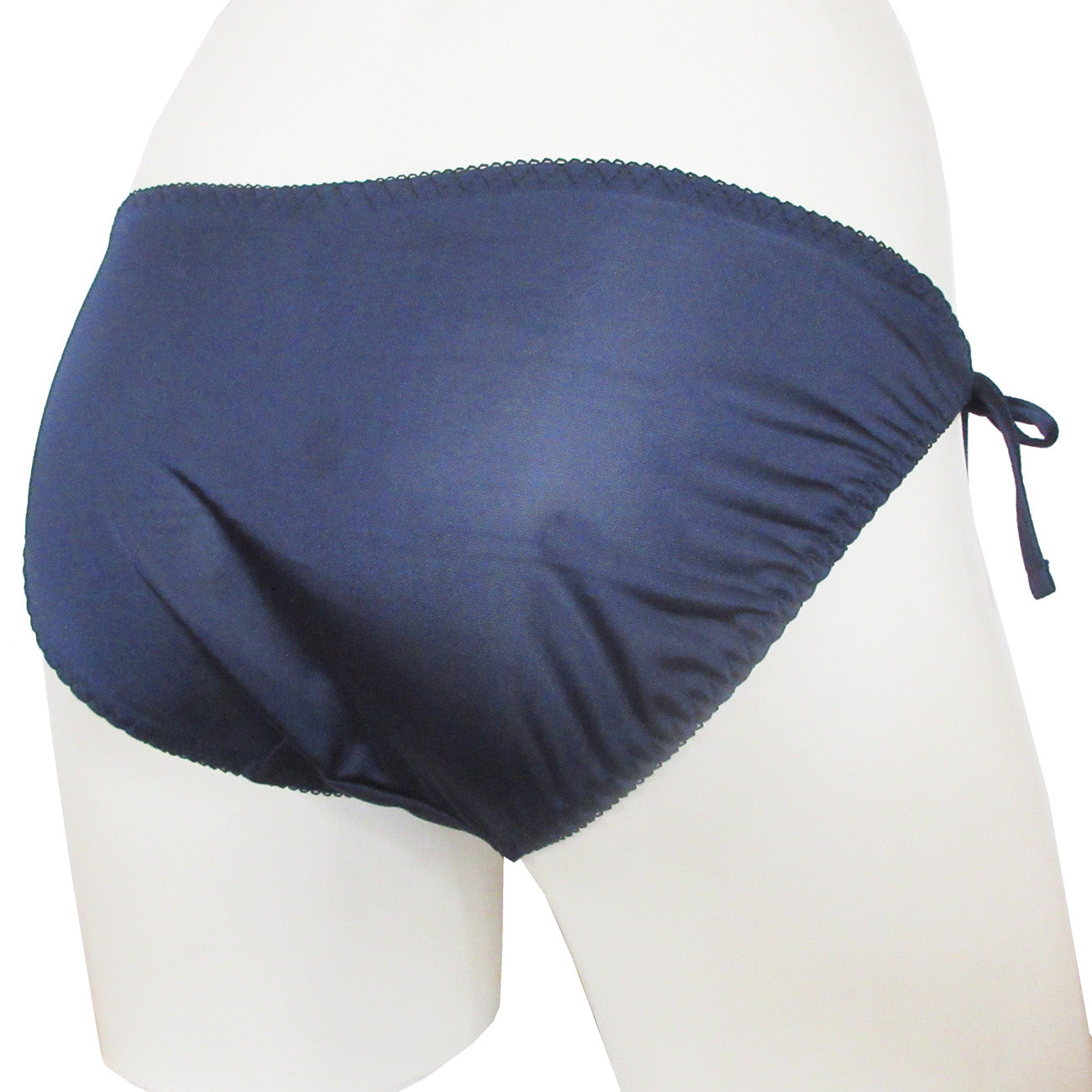 レンヴィ REN-VI ジョーゼット&トリコット脇ひもむすびショーツ 【返品不可商品】 (紺) 紺