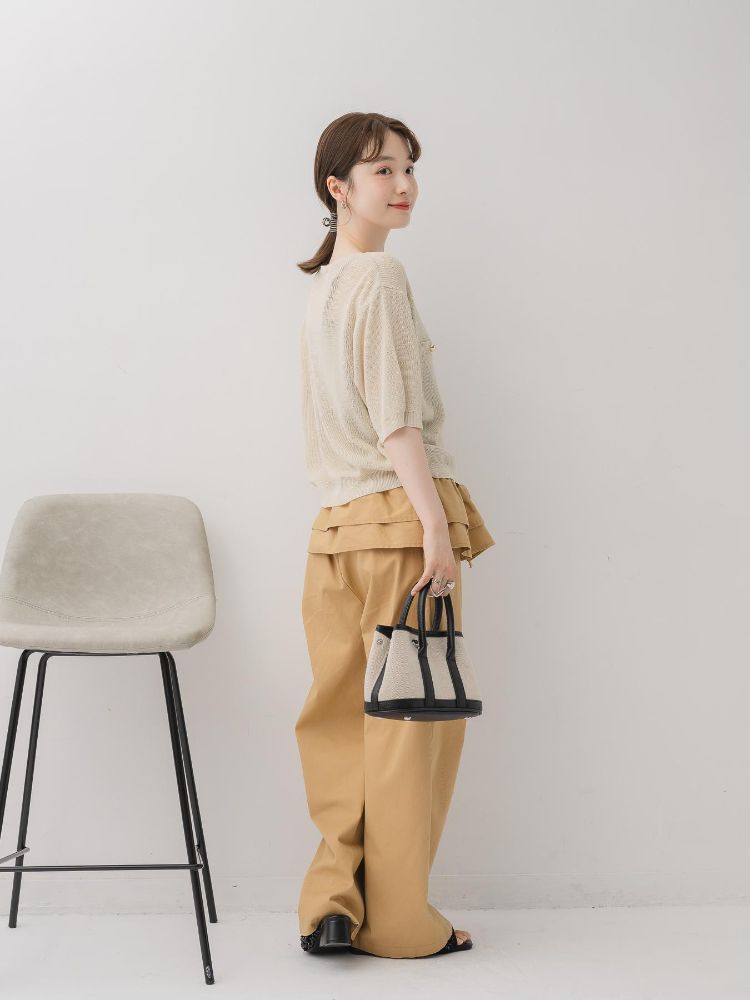 レトロガール RETRO GIRL ハーフスリーブ金釦カーデ (BLU0) BLU0