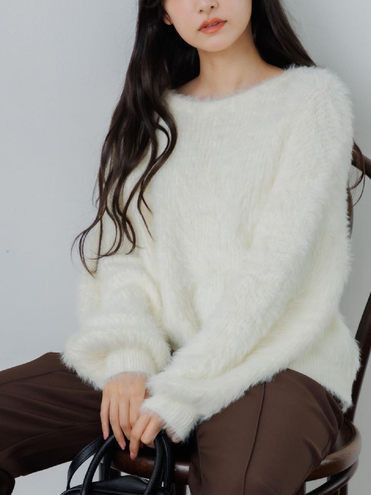 レトロガール RETRO GIRL シャギーニットPO (WHT4) WHT4