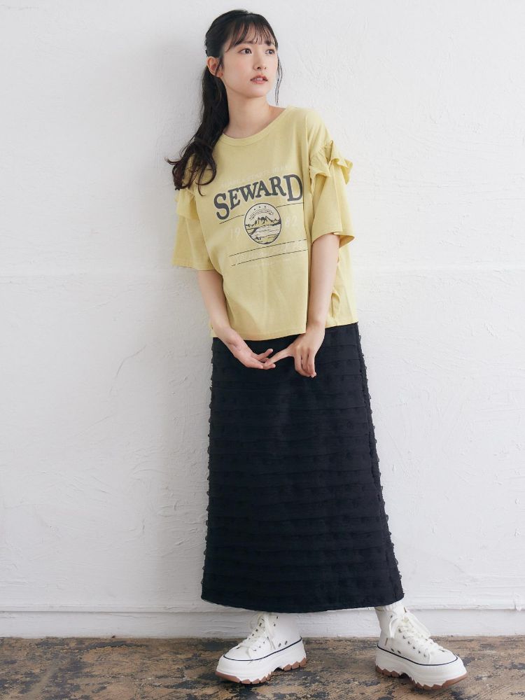 レトロガール RETRO GIRL 立体チュールナローSK (WHT4) WHT4