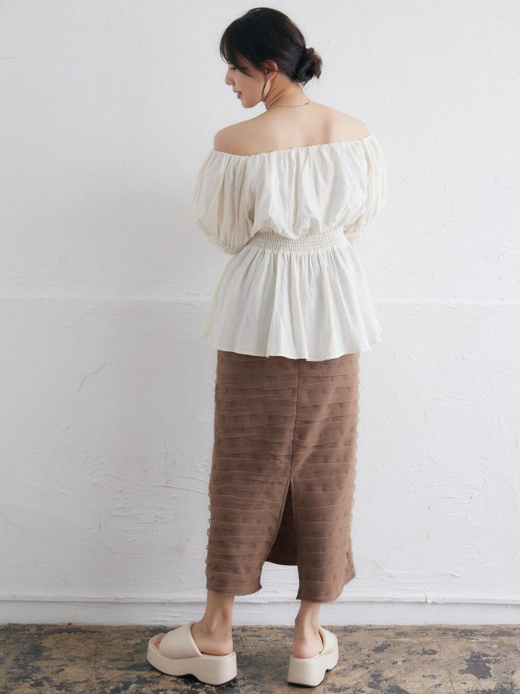 レトロガール RETRO GIRL 立体チュールナローSK (WHT4) WHT4