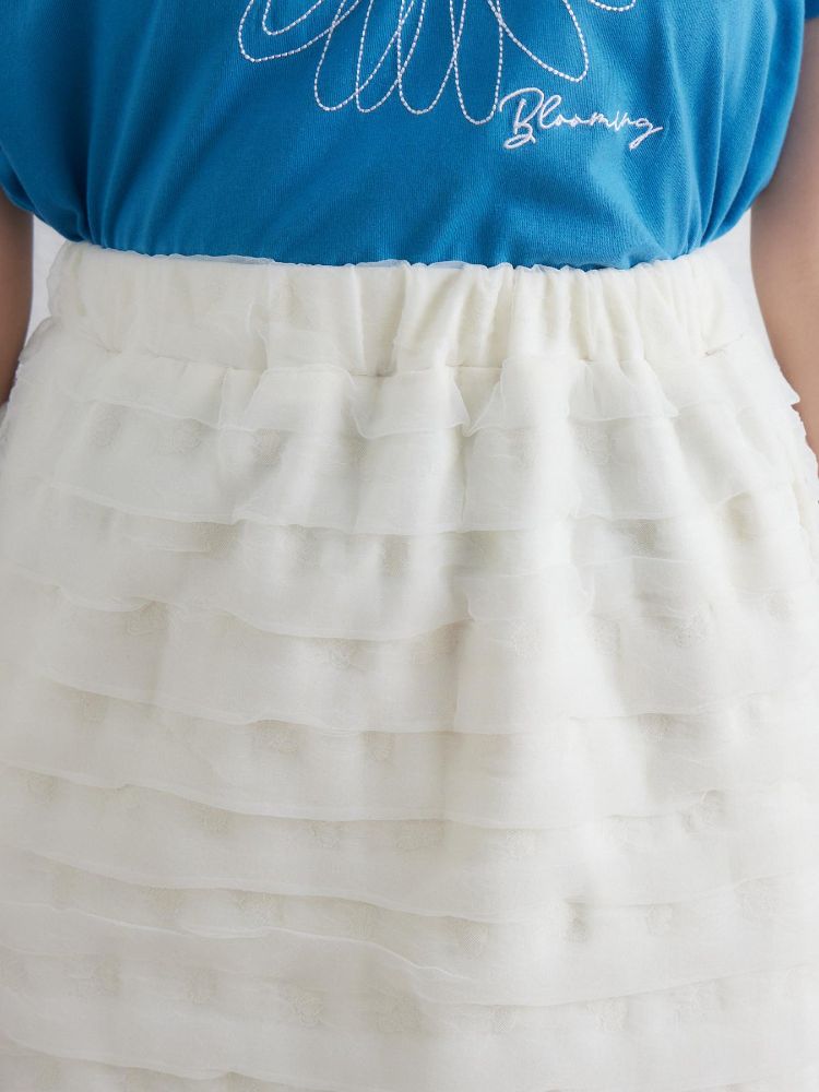 レトロガール RETRO GIRL 立体チュールナローSK (WHT4) WHT4