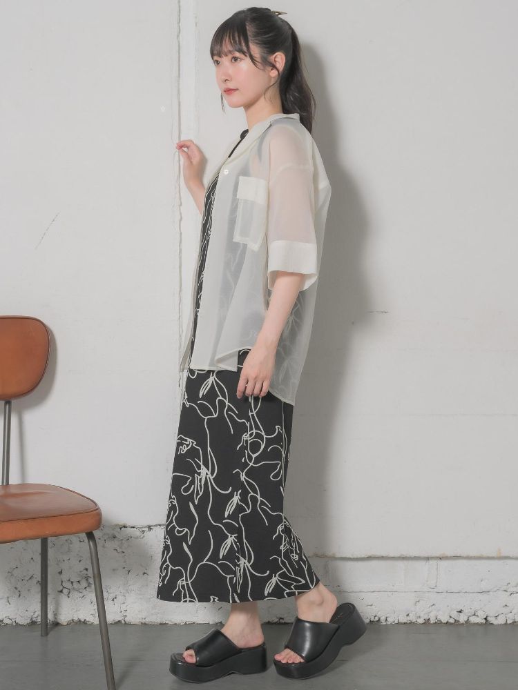 レトロガール RETRO GIRL 開襟SH (BEG0) BEG0