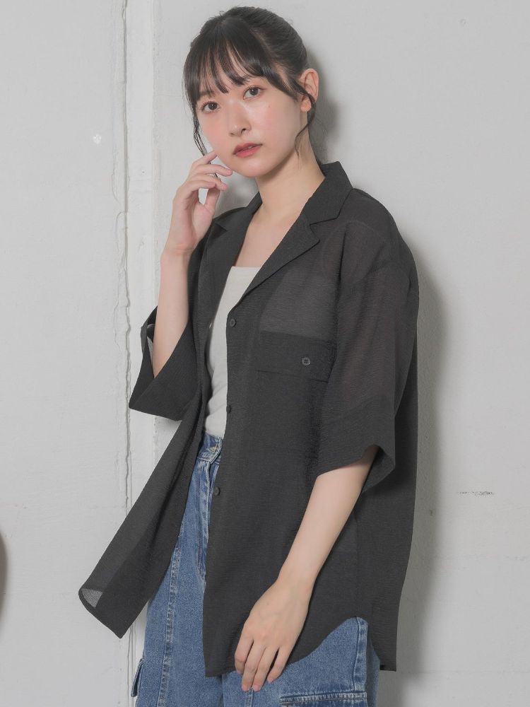 レトロガール RETRO GIRL 開襟SH (BEG0) BEG0