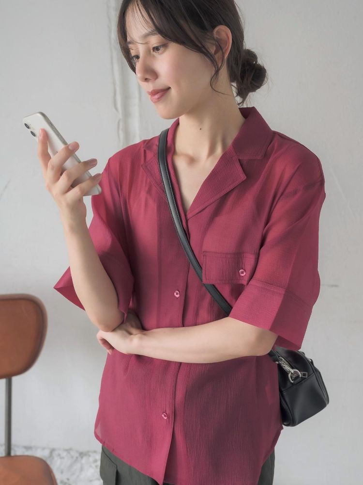 レトロガール RETRO GIRL 開襟SH (BEG0) BEG0