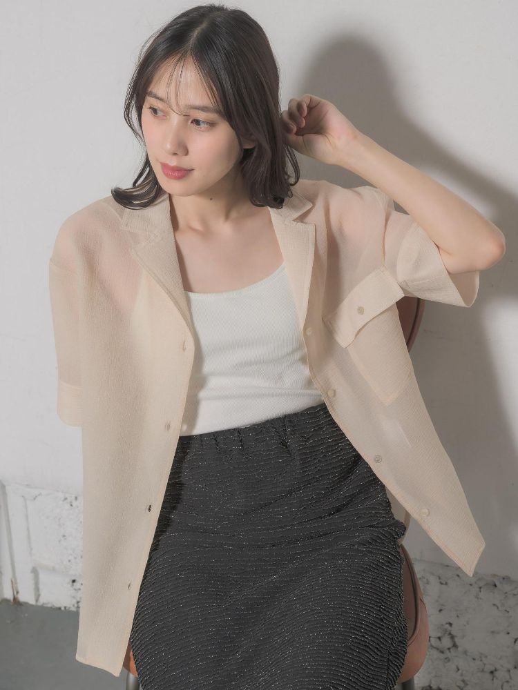 レトロガール RETRO GIRL 開襟SH (BEG0) BEG0