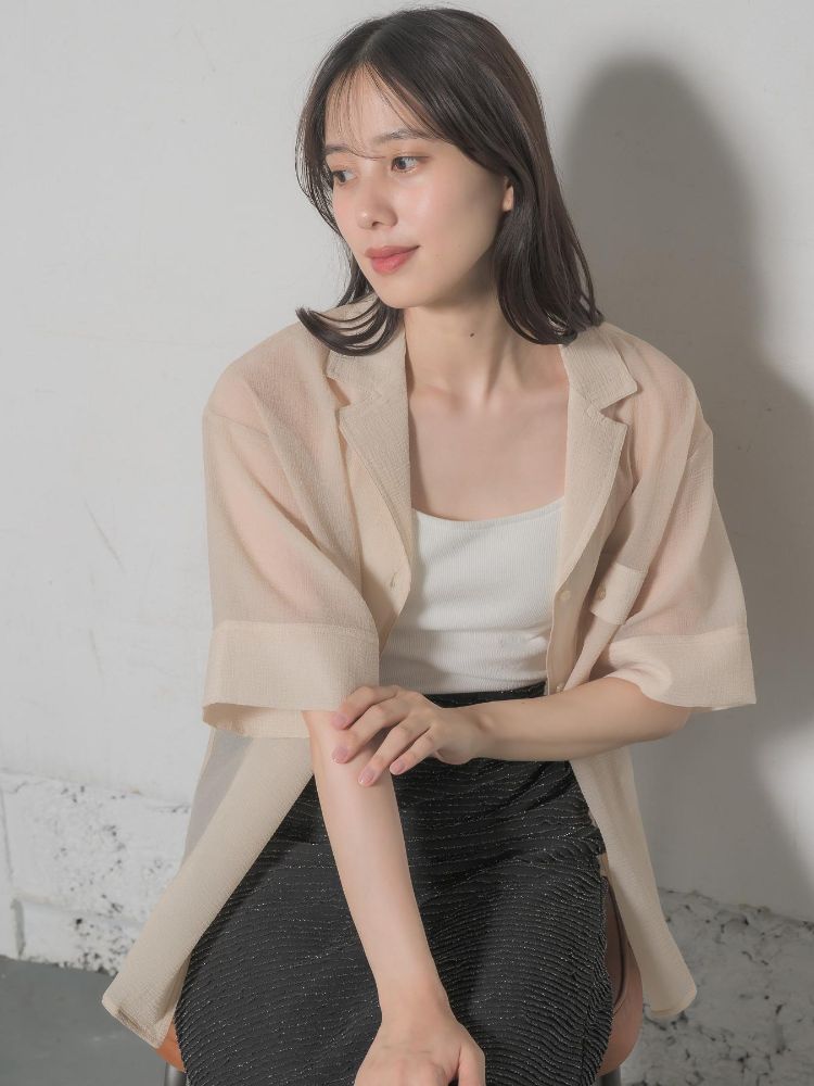 レトロガール RETRO GIRL 開襟SH (BEG0) BEG0