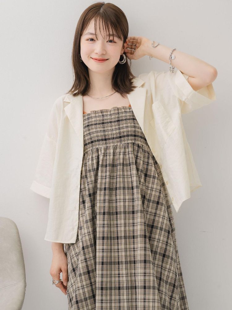 レトロガール RETRO GIRL 開襟ショートSH (BRN0) BRN0