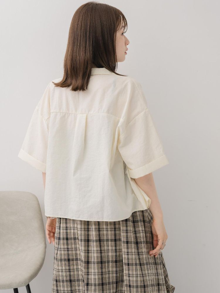 レトロガール RETRO GIRL 開襟ショートSH (BRN0) BRN0