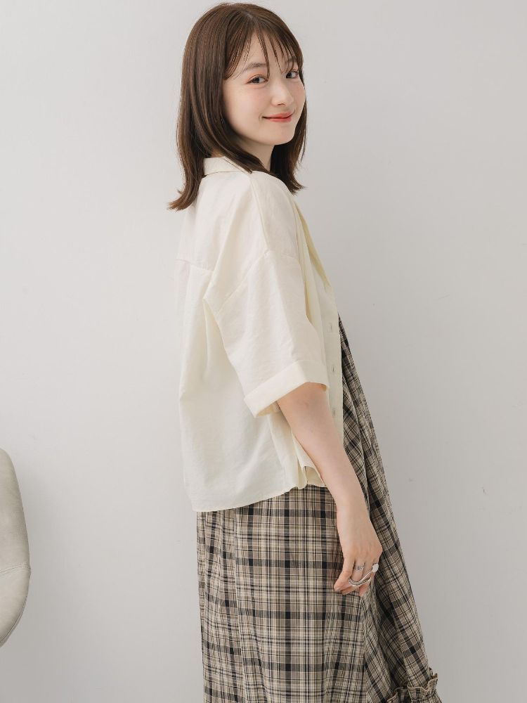 レトロガール RETRO GIRL 開襟ショートSH (BRN0) BRN0