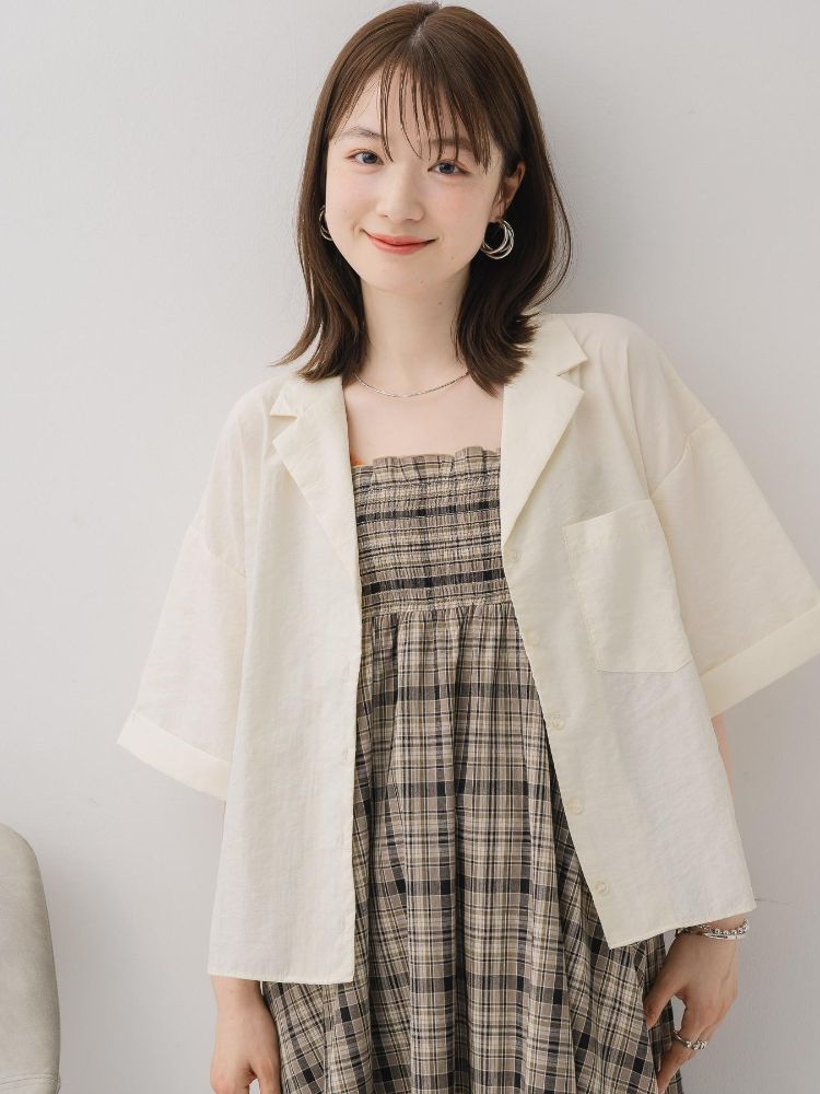 レトロガール RETRO GIRL 開襟ショートSH (BRN0) BRN0