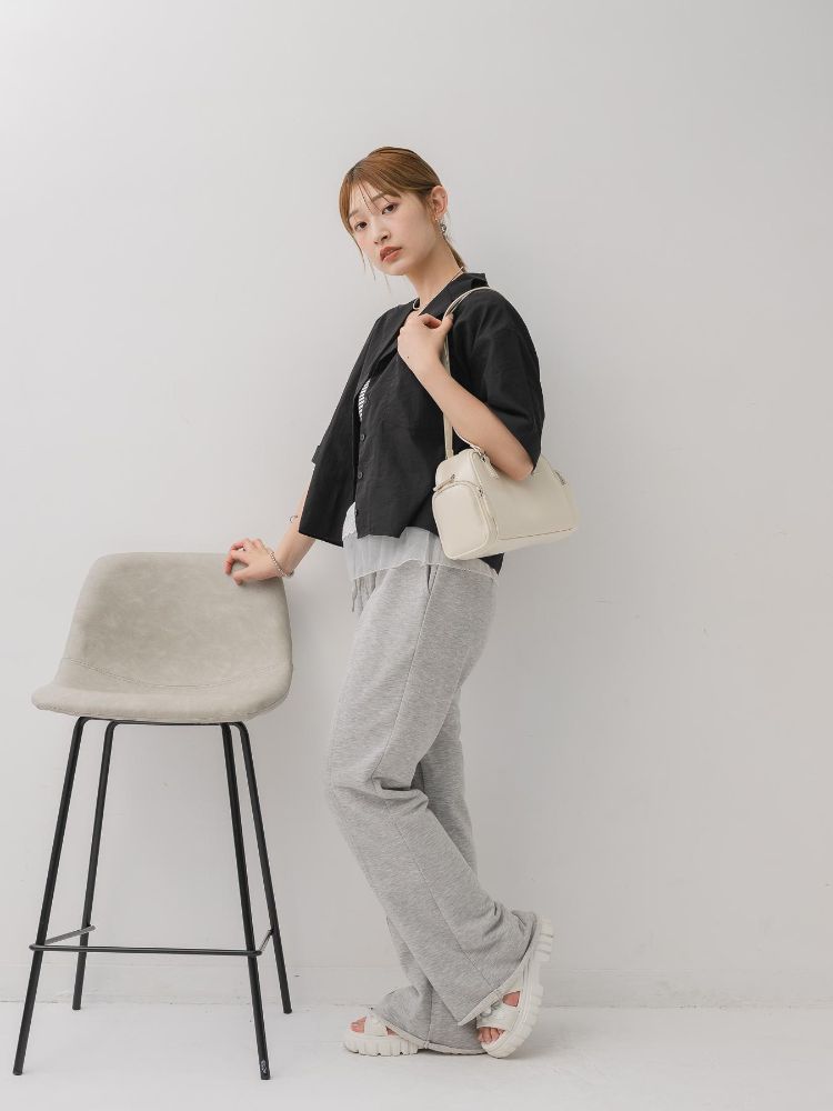 レトロガール RETRO GIRL 開襟ショートSH (BRN0) BRN0