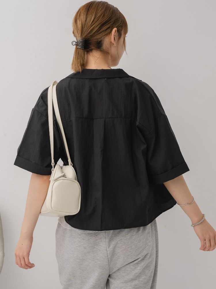 レトロガール RETRO GIRL 開襟ショートSH (BRN0) BRN0