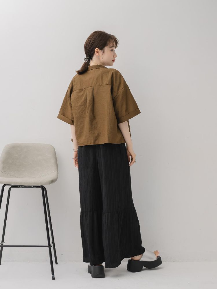 レトロガール RETRO GIRL 開襟ショートSH (BRN0) BRN0