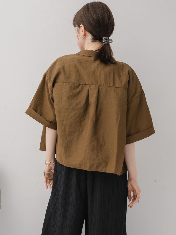 レトロガール RETRO GIRL 開襟ショートSH (BRN0) BRN0