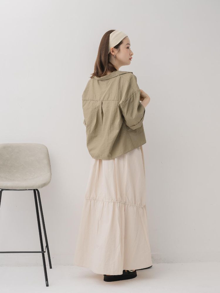 レトロガール RETRO GIRL 開襟ショートSH (BRN0) BRN0