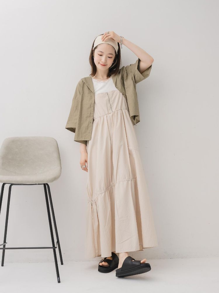 レトロガール RETRO GIRL 開襟ショートSH (BRN0) BRN0