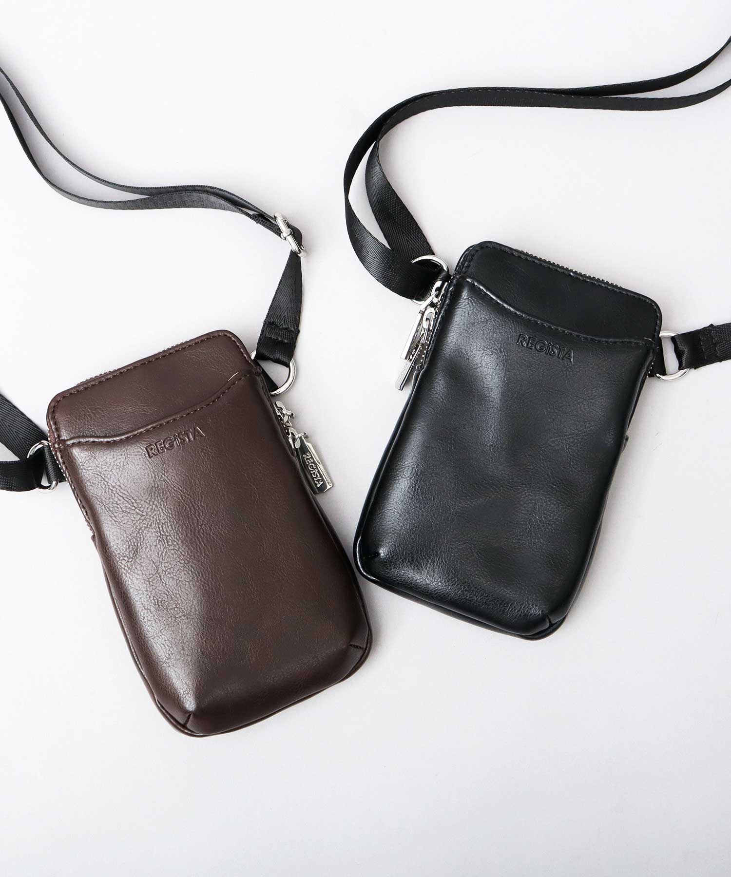 レジスタ REGiSTA ミニショルダー スマホポーチ 牛床革