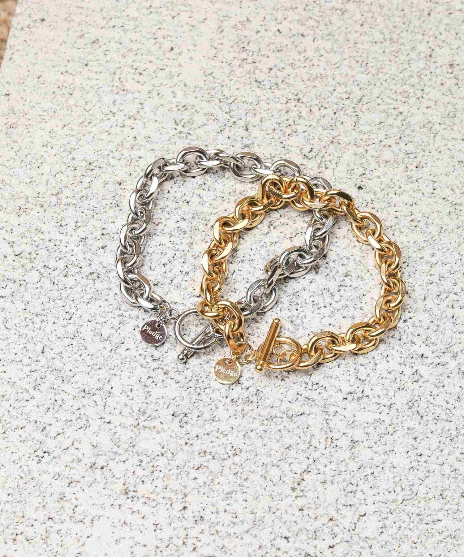 エーアールエムジー ar/mg Pledge アンティークデザインチェーンブレスレット 2P