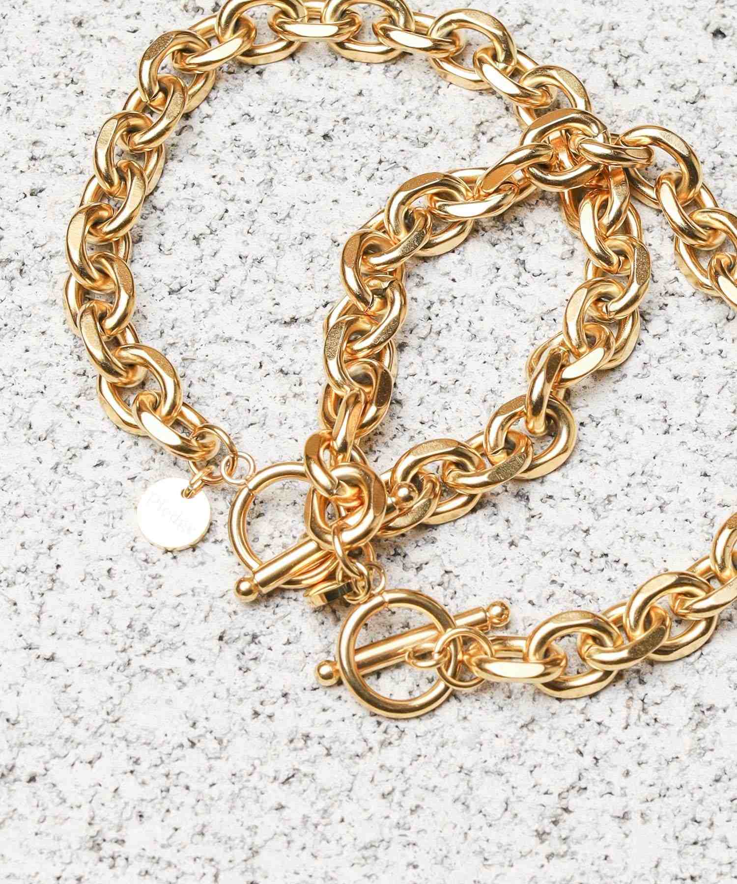 エーアールエムジー ar/mg Pledge アンティークデザインチェーンブレスレット 2P