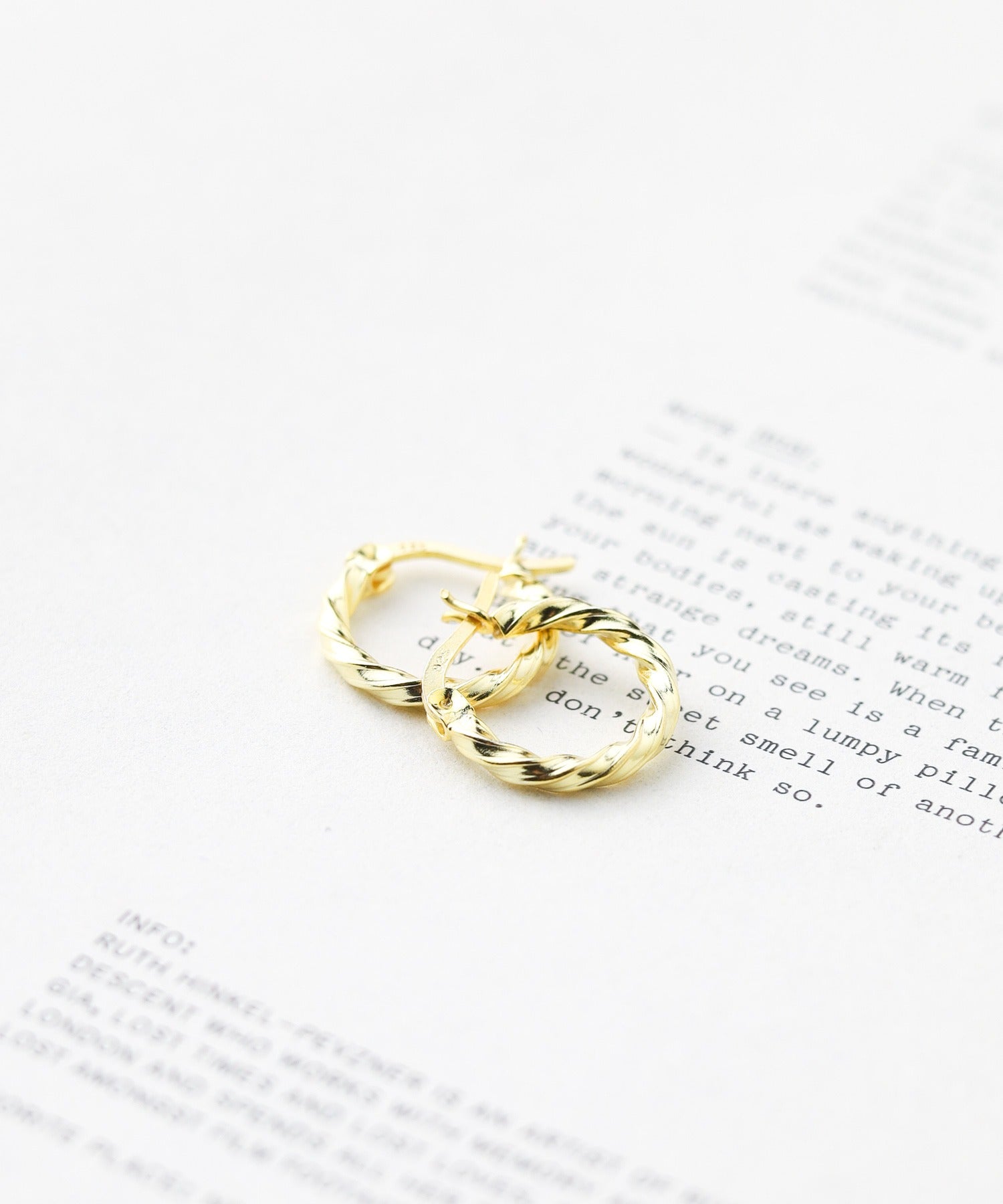 ARMG SILVER925 15mm Design Hoop Earrings