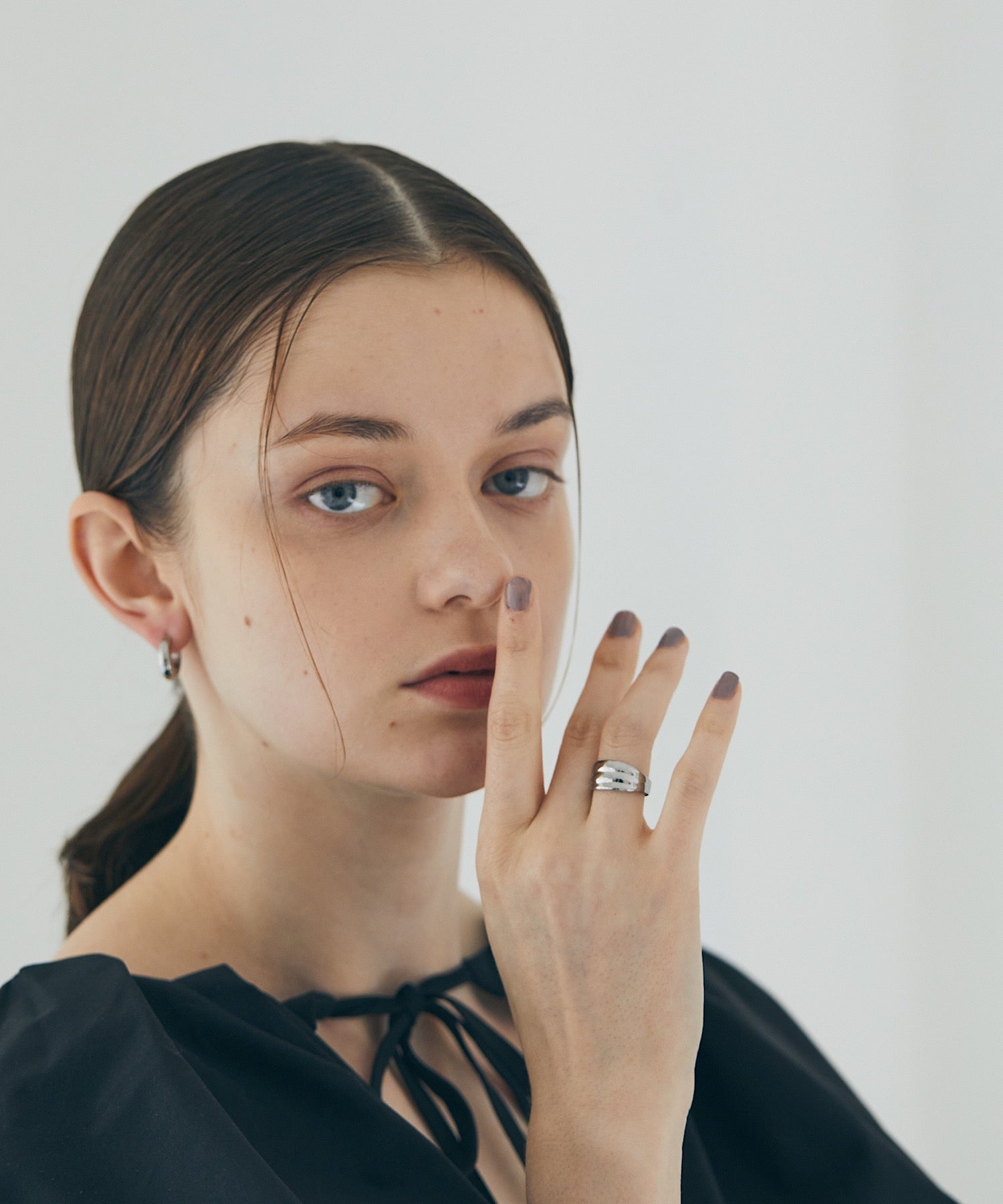 AR-MG 【enough】 Wavy Ring