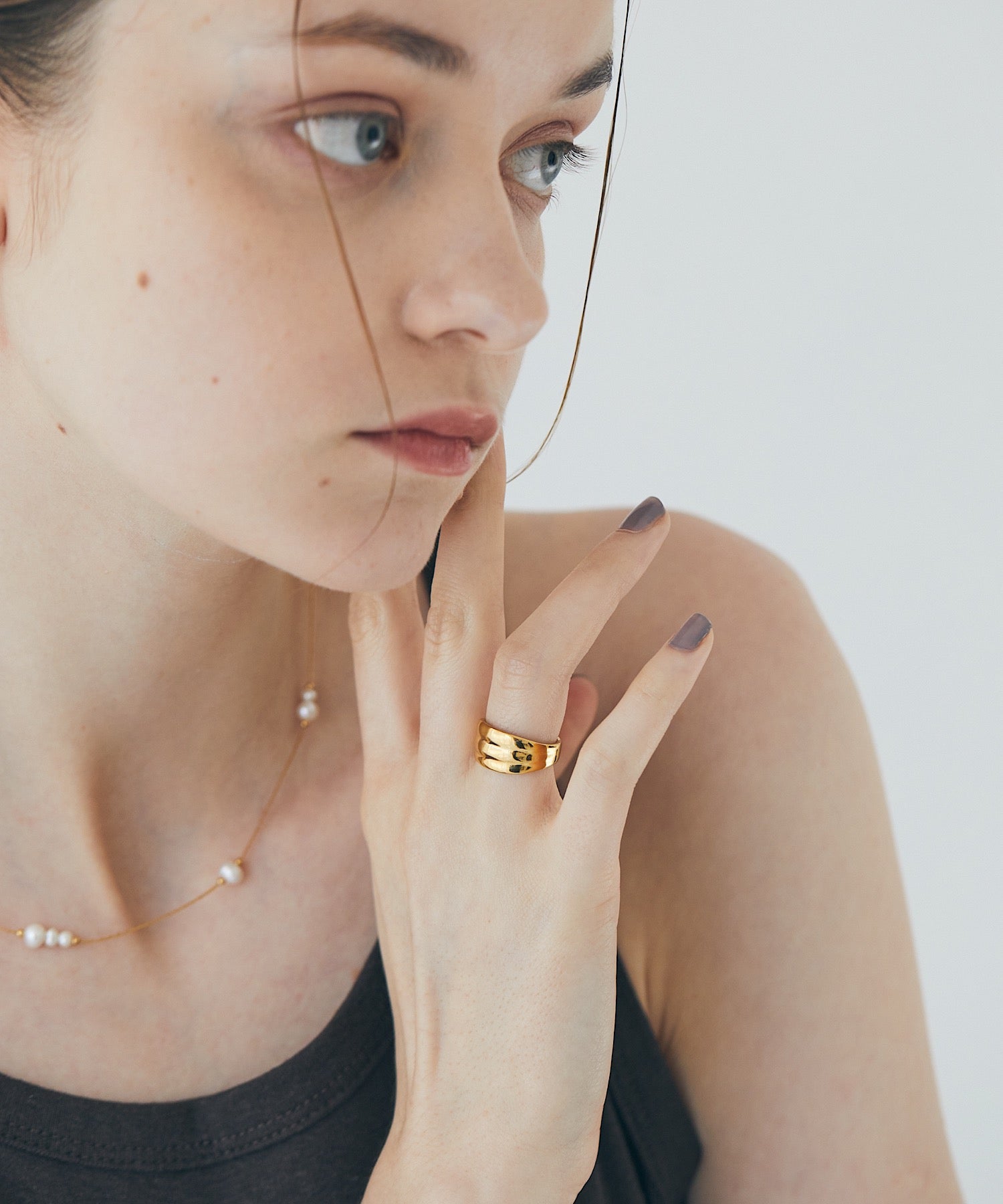 AR-MG 【enough】 Wavy Ring