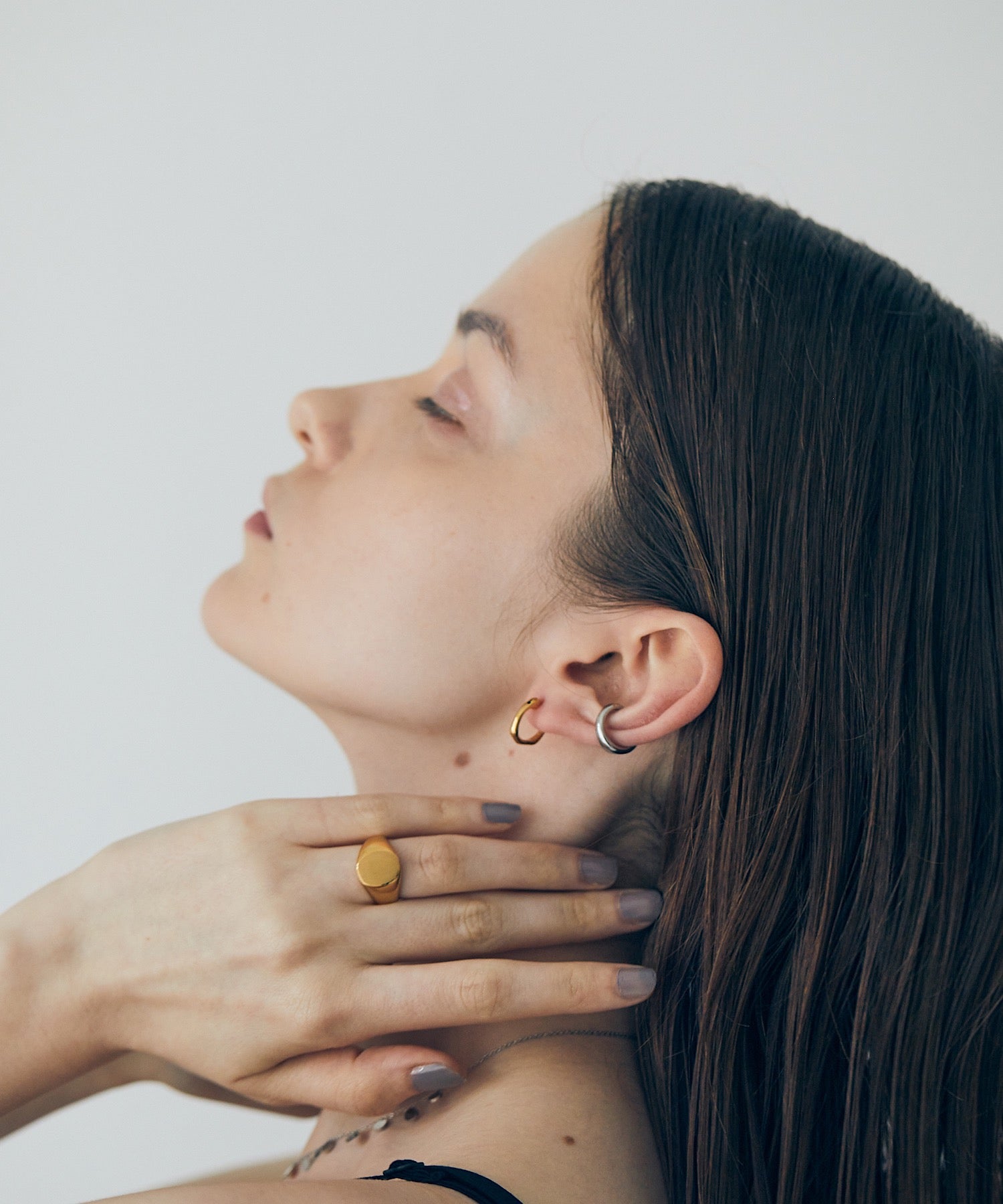 AR/MG 【enough】 teardrop earrings