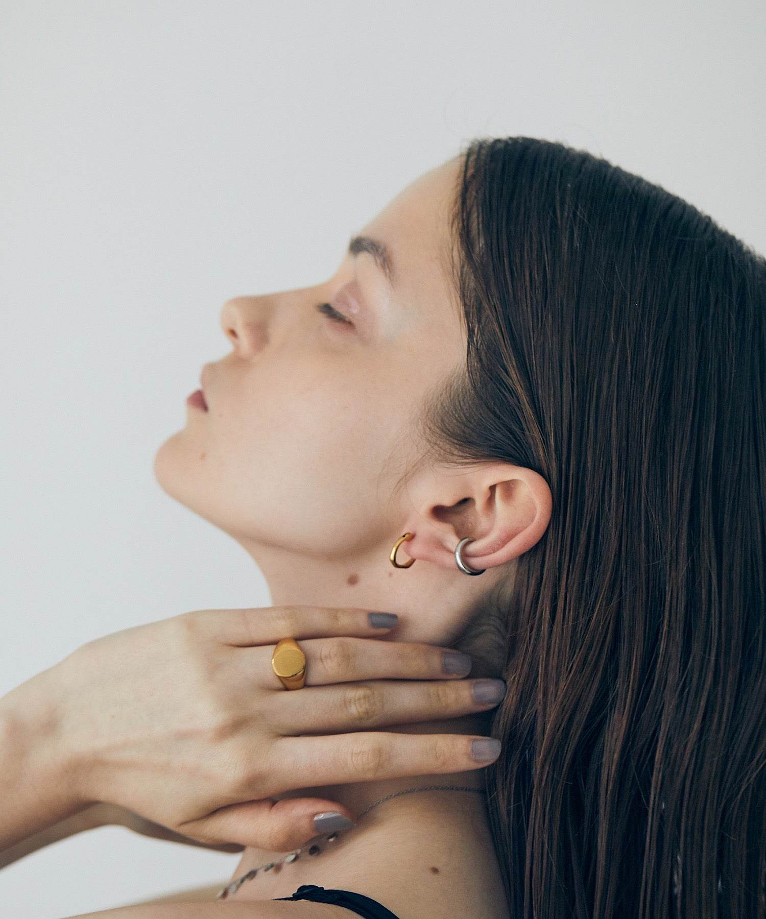 AR/MG 【enough】 teardrop earrings