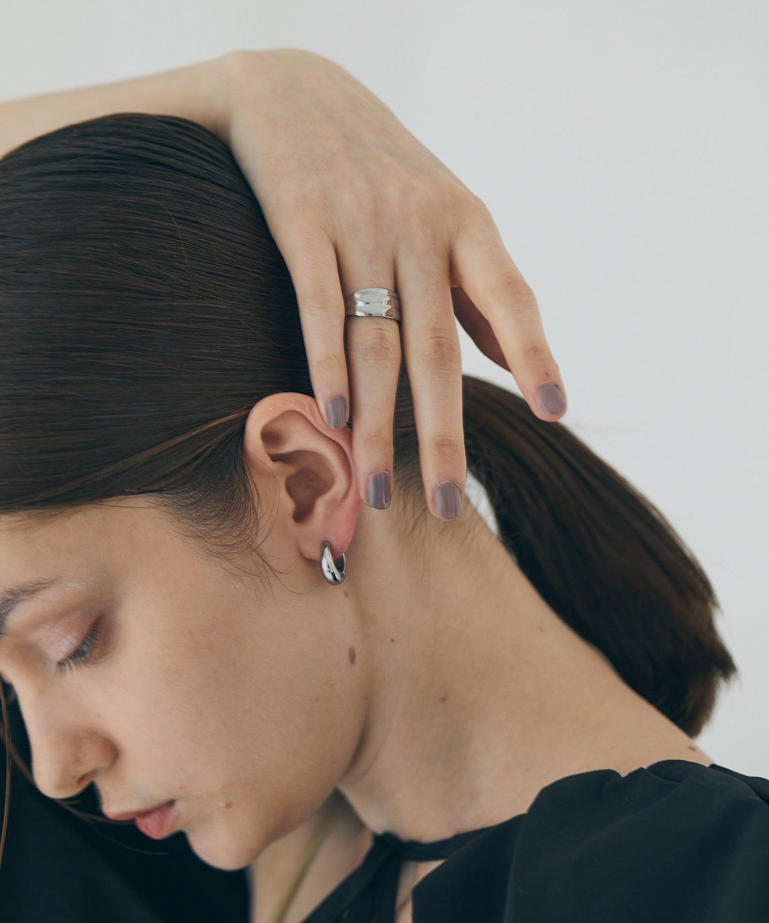 AR-MG Enough Tear-Shaped Earrings