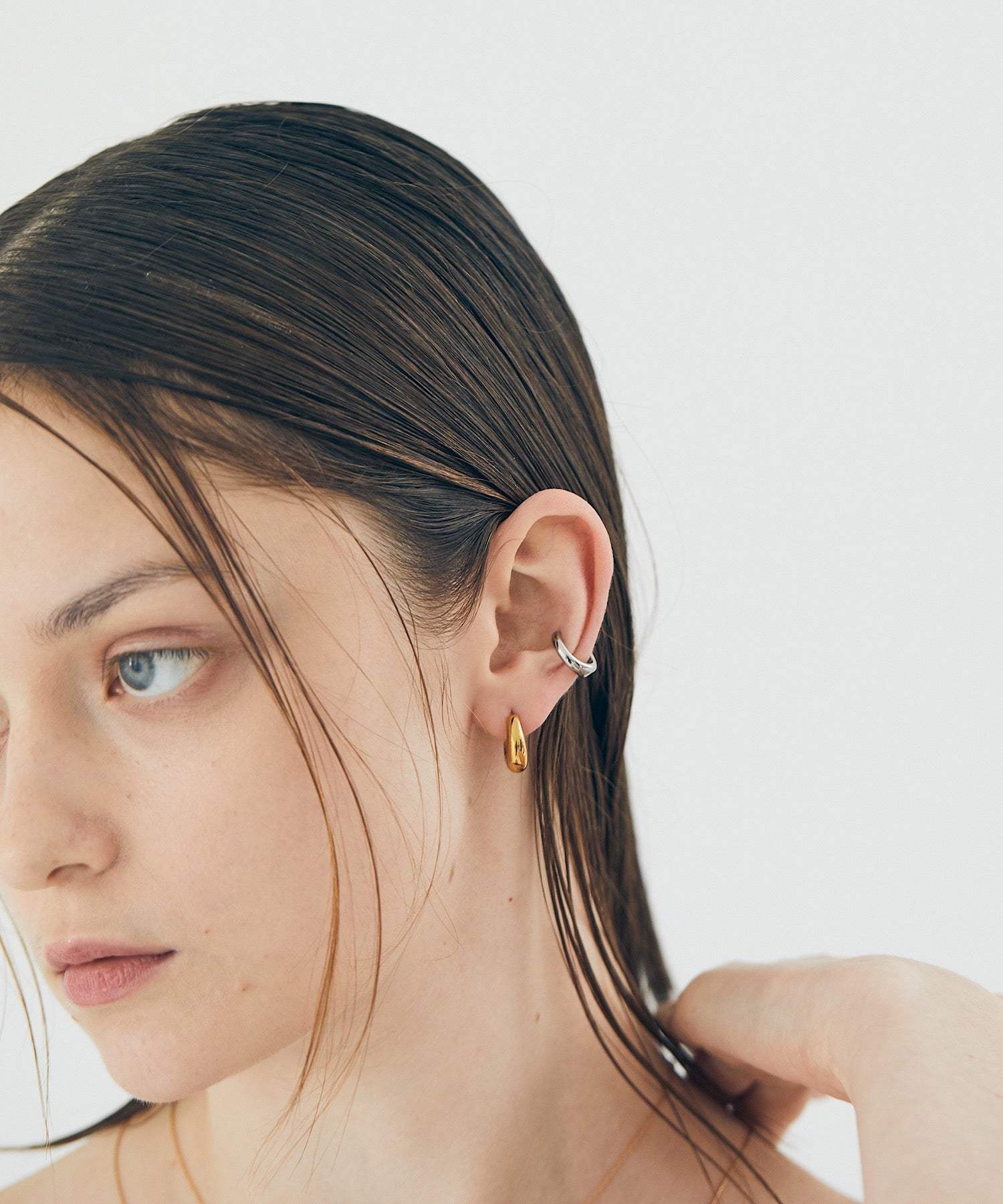 AR/MG 【enough】 teardrop earrings