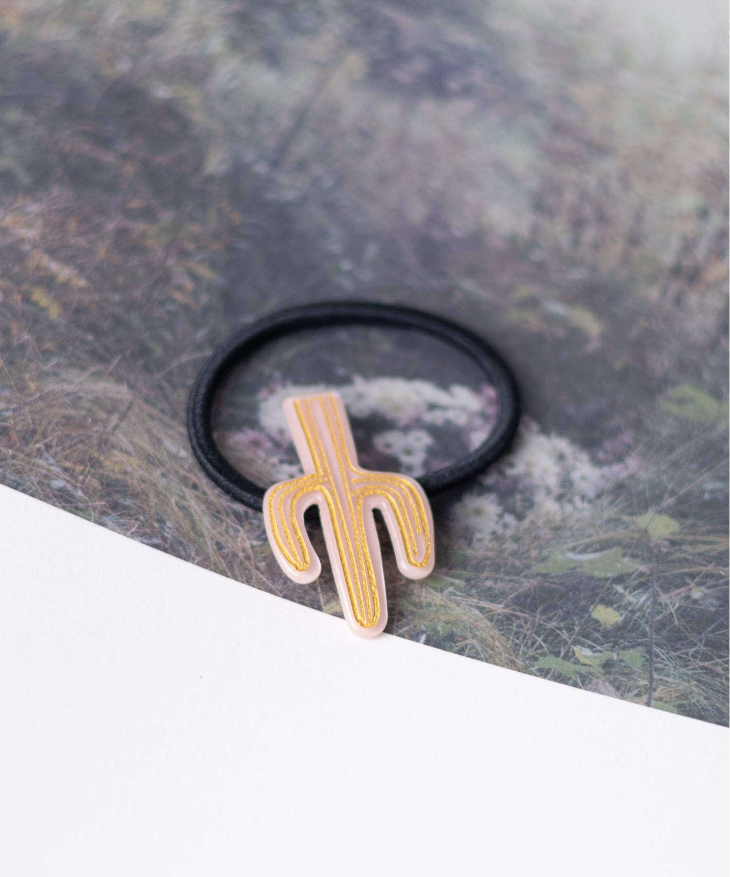 AR/MG Cactus Design Hair Tie