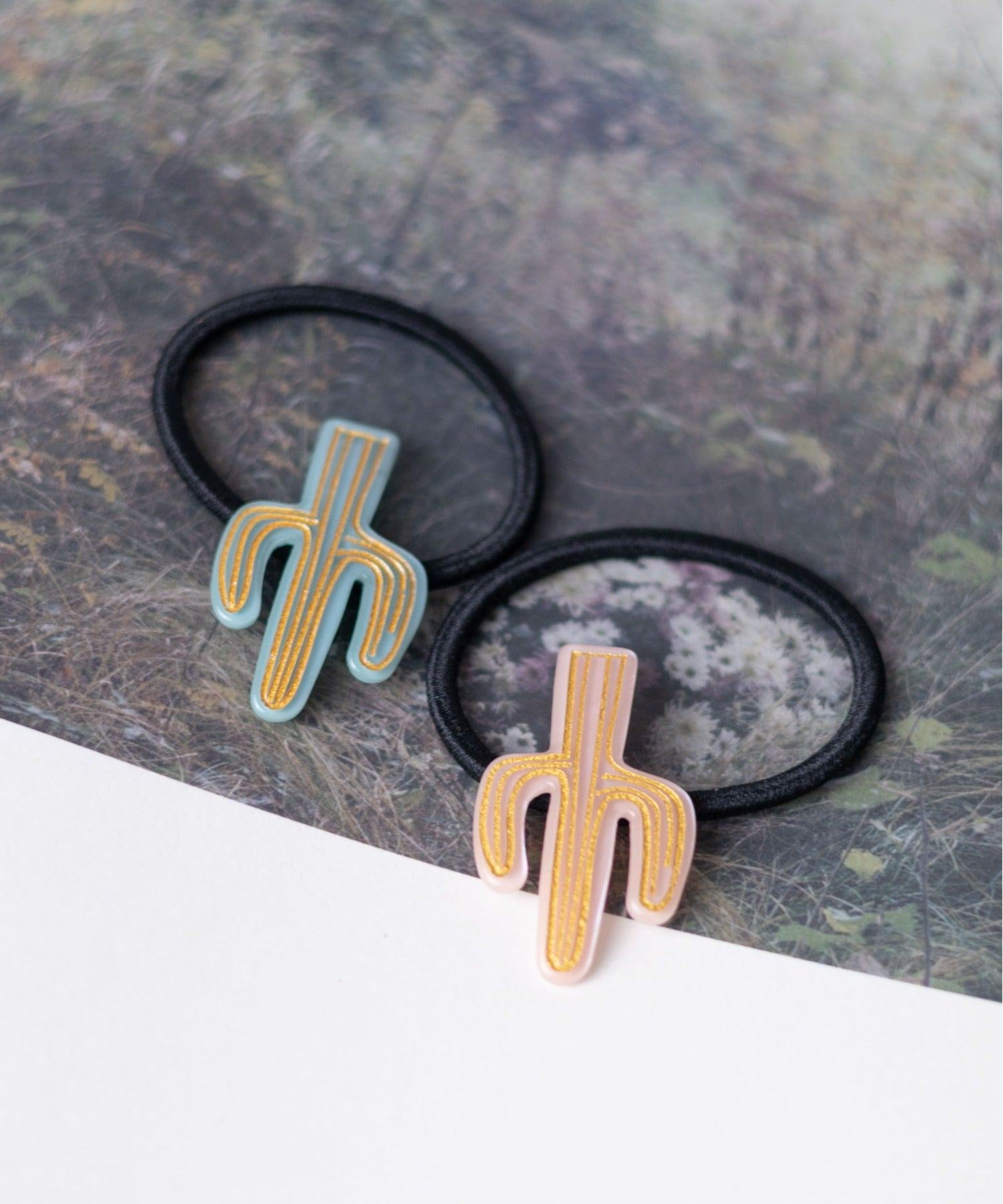 AR/MG Cactus Design Hair Tie