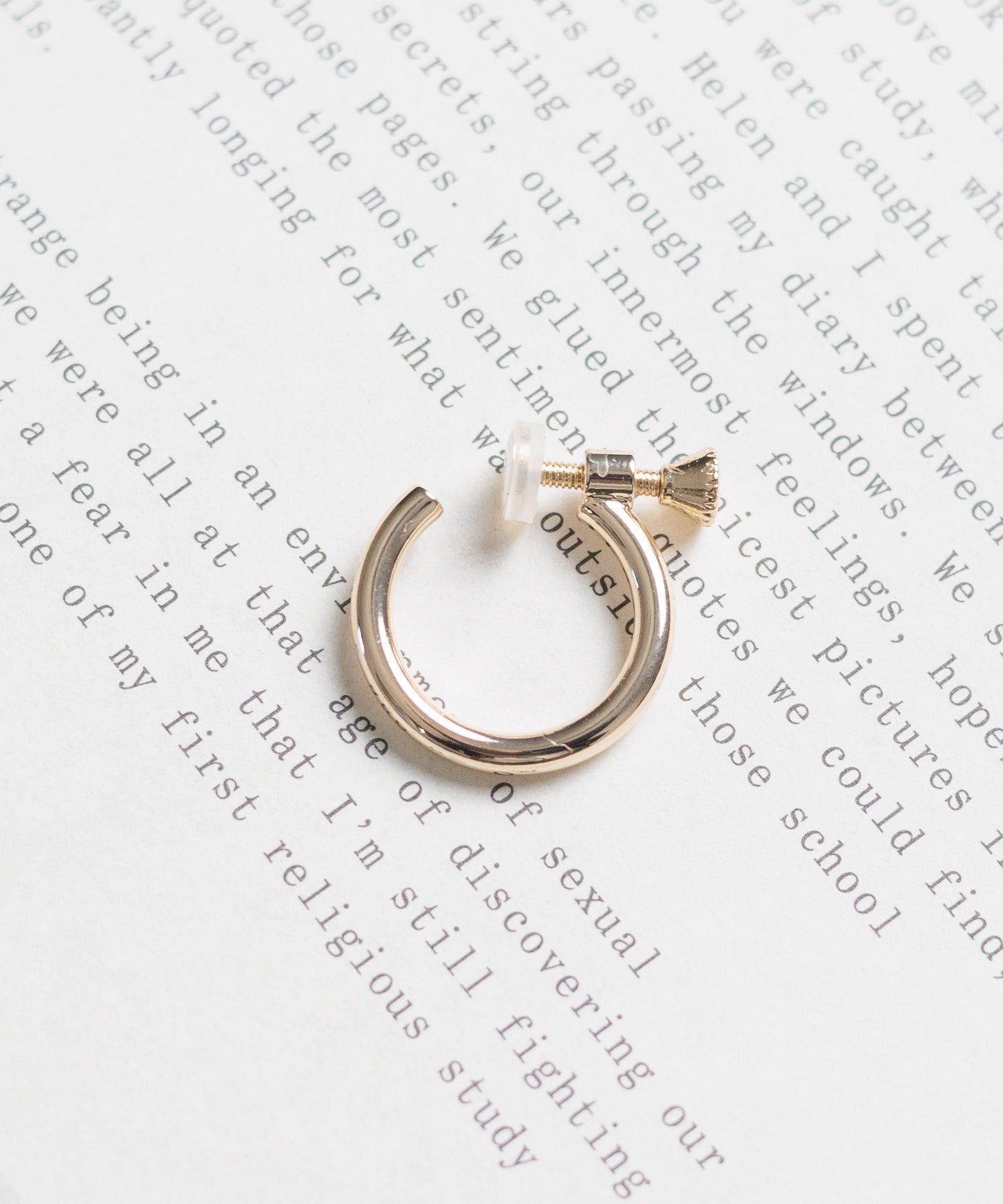 エーアールエムジー ar/mg 【AL2401-2】【スクリュータイプ】ブラスイヤリング(ソロ単品) (ゴールド) ゴールド