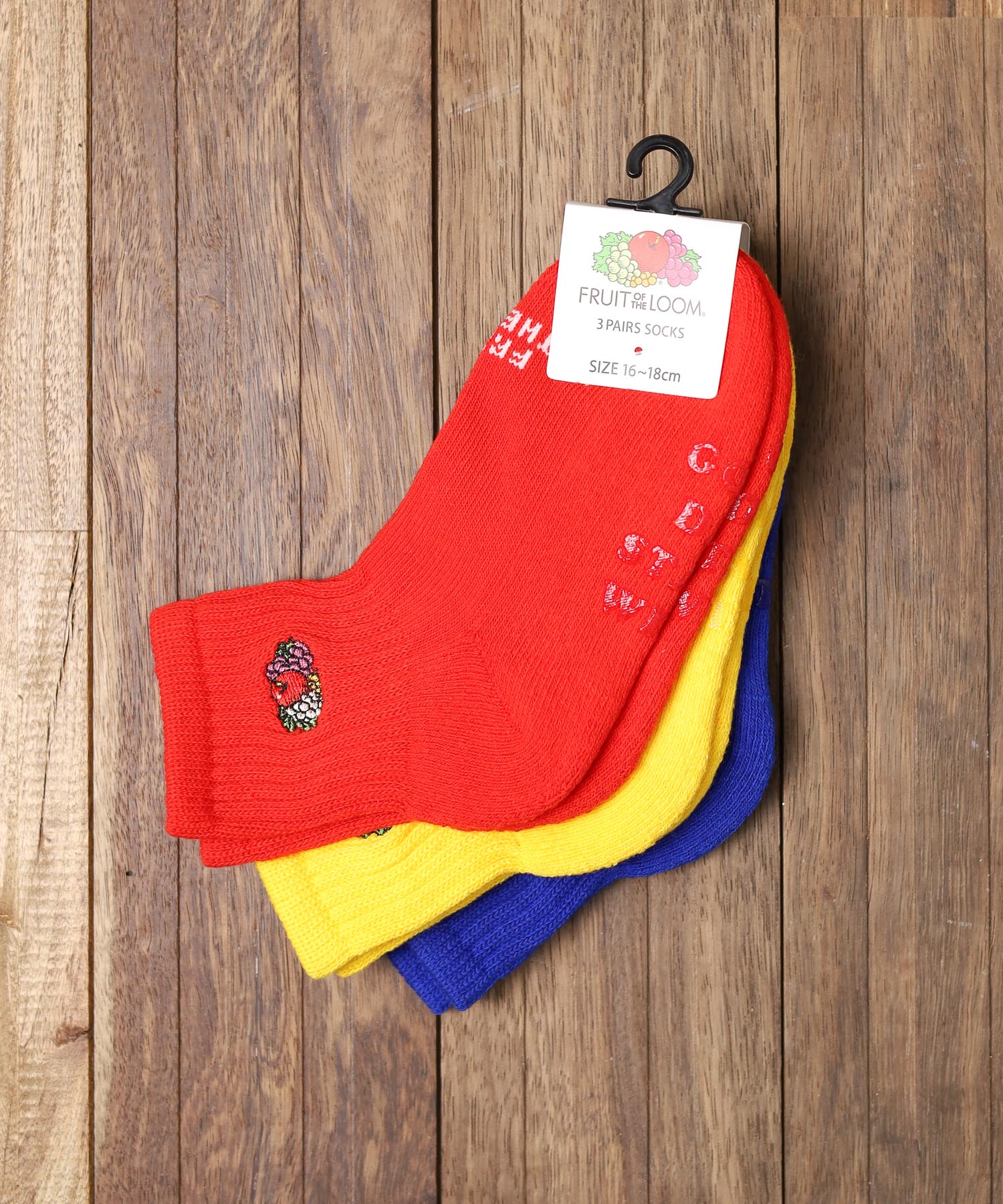 A.R.M.G. ar/mg 【78】【FOLS004】【FRUIT OF THE LOOM】KID'S 3P SOCKS