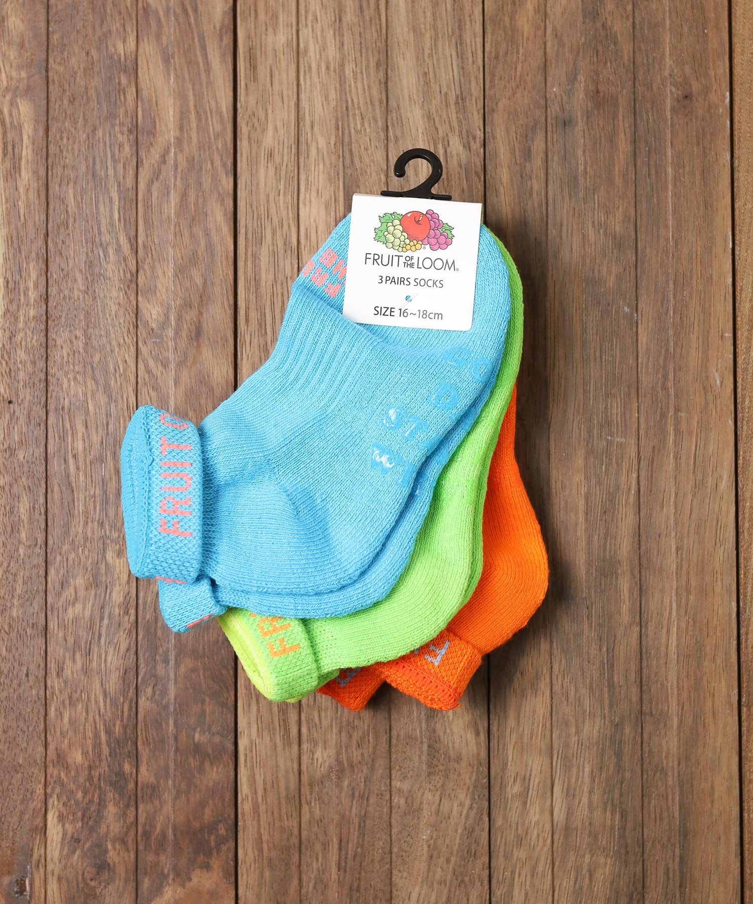 A.R.M.G. ar/mg 【78】【FOLS004】【FRUIT OF THE LOOM】KID'S 3P SOCKS