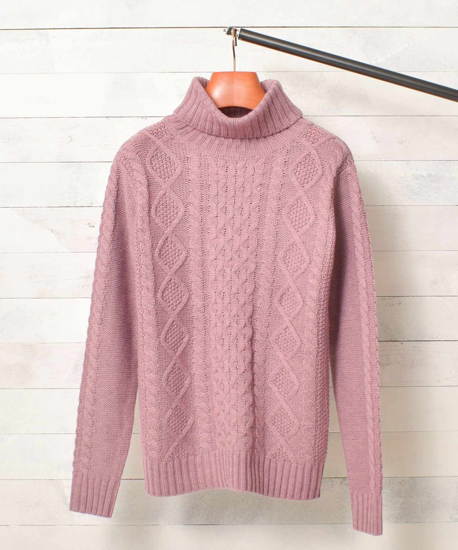 エーアールエムジー ar/mg Bling Leads ケーブルタートルニット