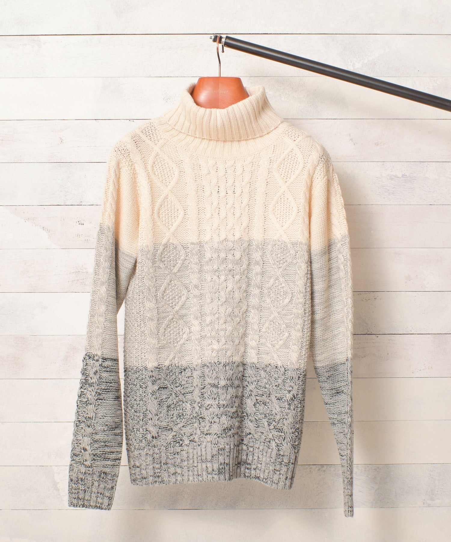 エーアールエムジー ar/mg Bling Leads ケーブルタートルニット