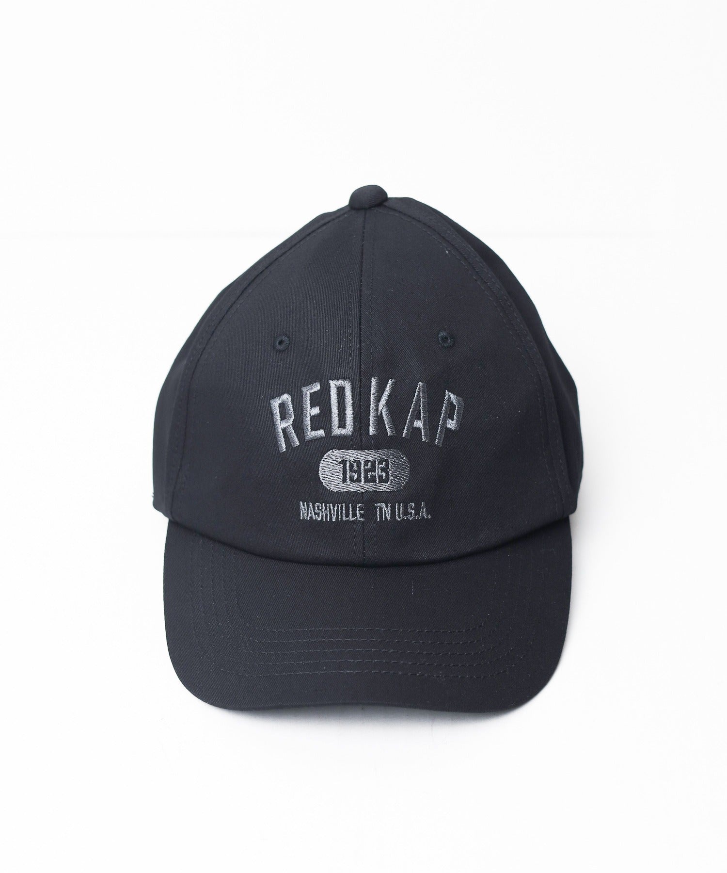 エーアールエムジー ar/mg RED KAP 1923 LOGO CAP (ブラック×グレー) ブラック×グレー