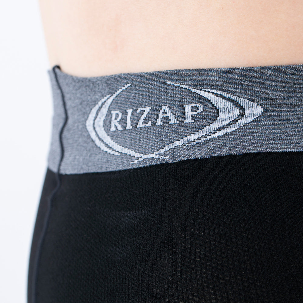 ライザップ RIZAP 【温感素材】カロリー消費アップレギンス 10分丈 (ブラック) ブラック