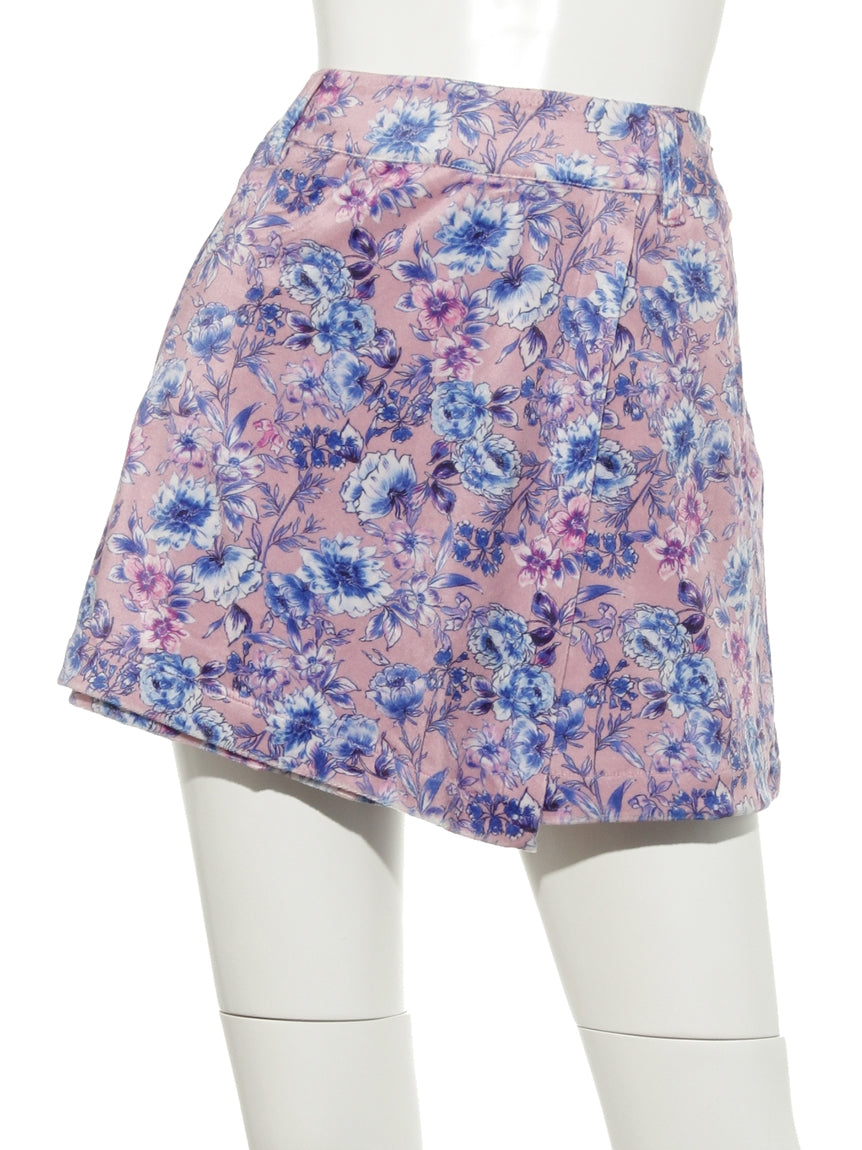 リエンダスエルタ rienda suelta 花柄起毛プリントパンツ (ピンク) ピンク