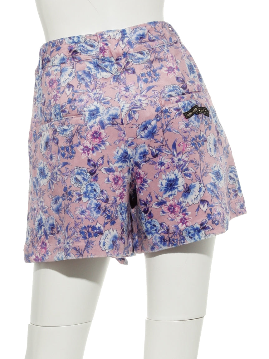 リエンダスエルタ rienda suelta 花柄起毛プリントパンツ (ピンク) ピンク