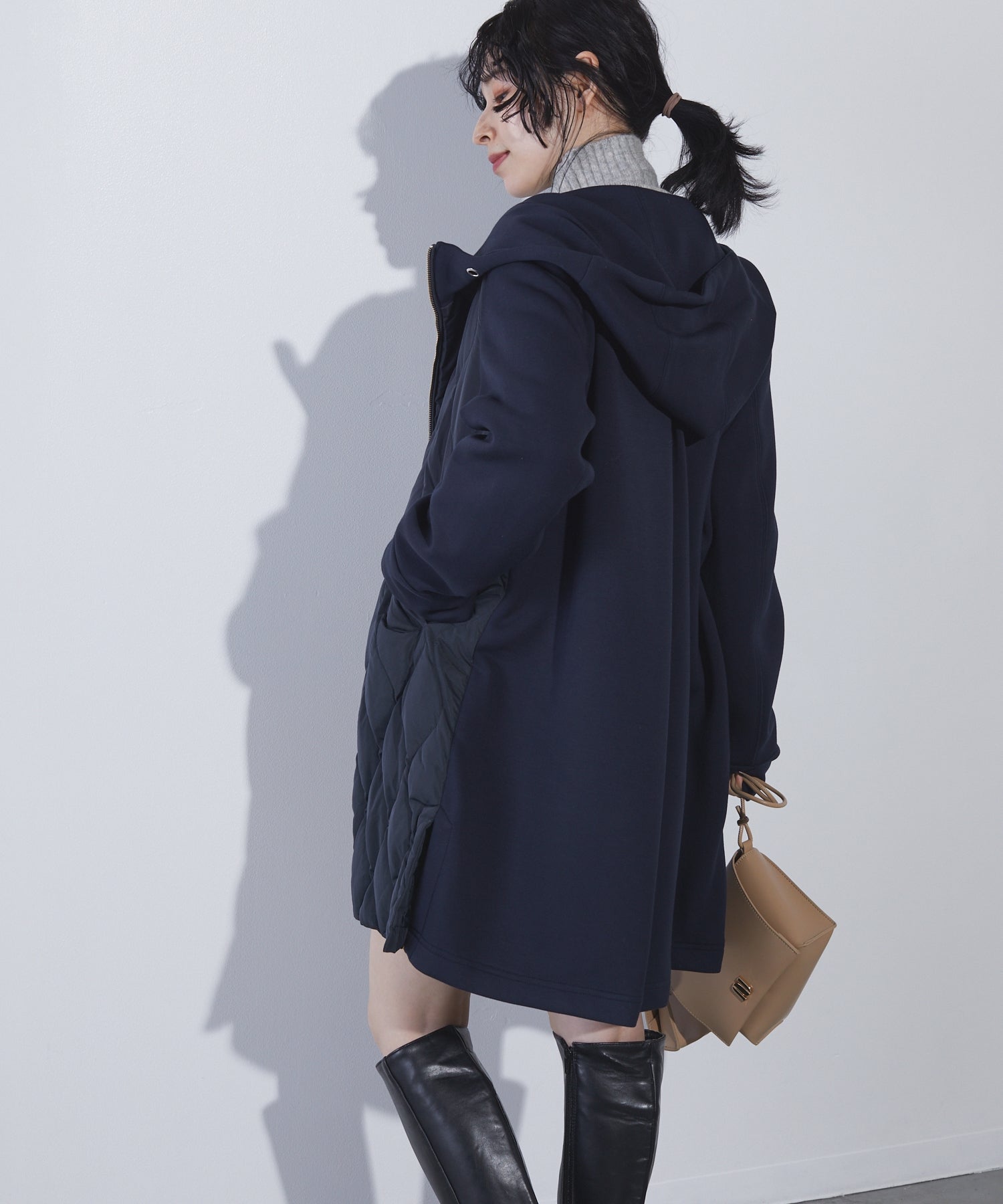 リアマッサ Riamasa ダンボールニットダウンコート