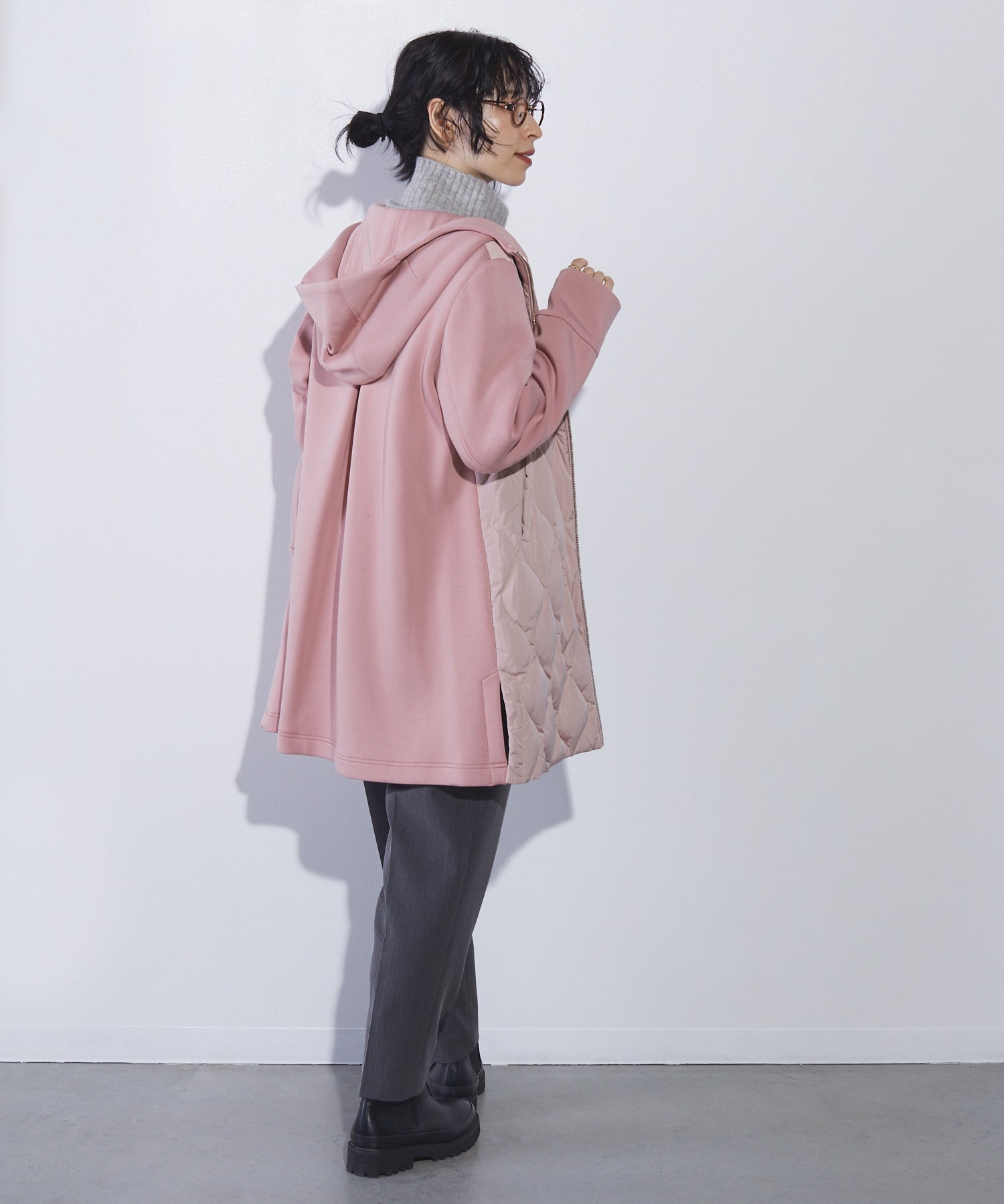 リアマッサ Riamasa ダンボールニットダウンコート