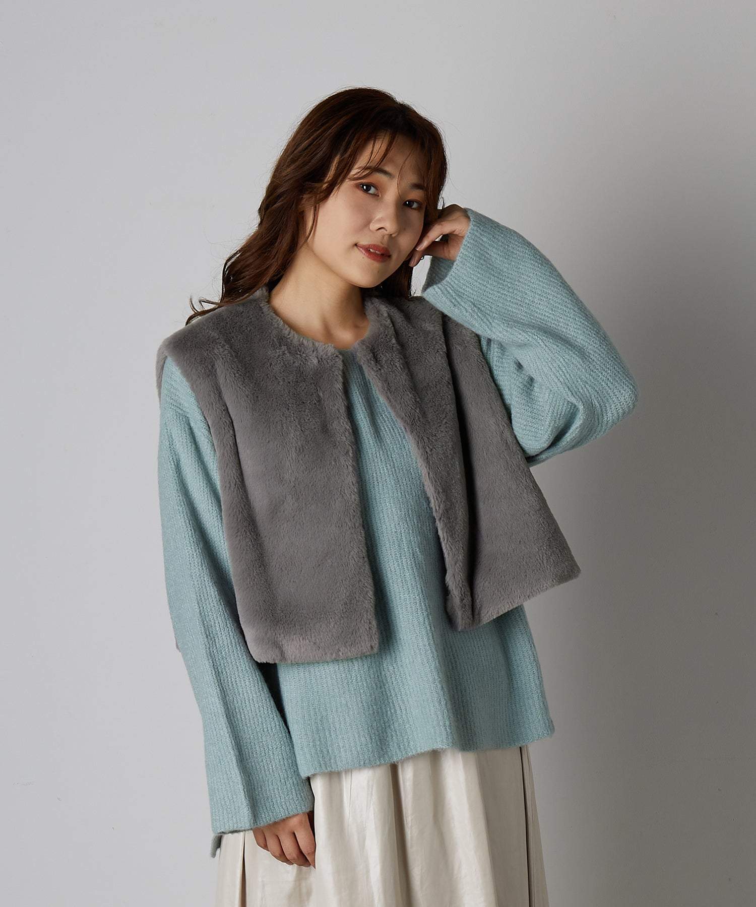 リアマッサ Riamasa 環保毛皮背心聚酯外套