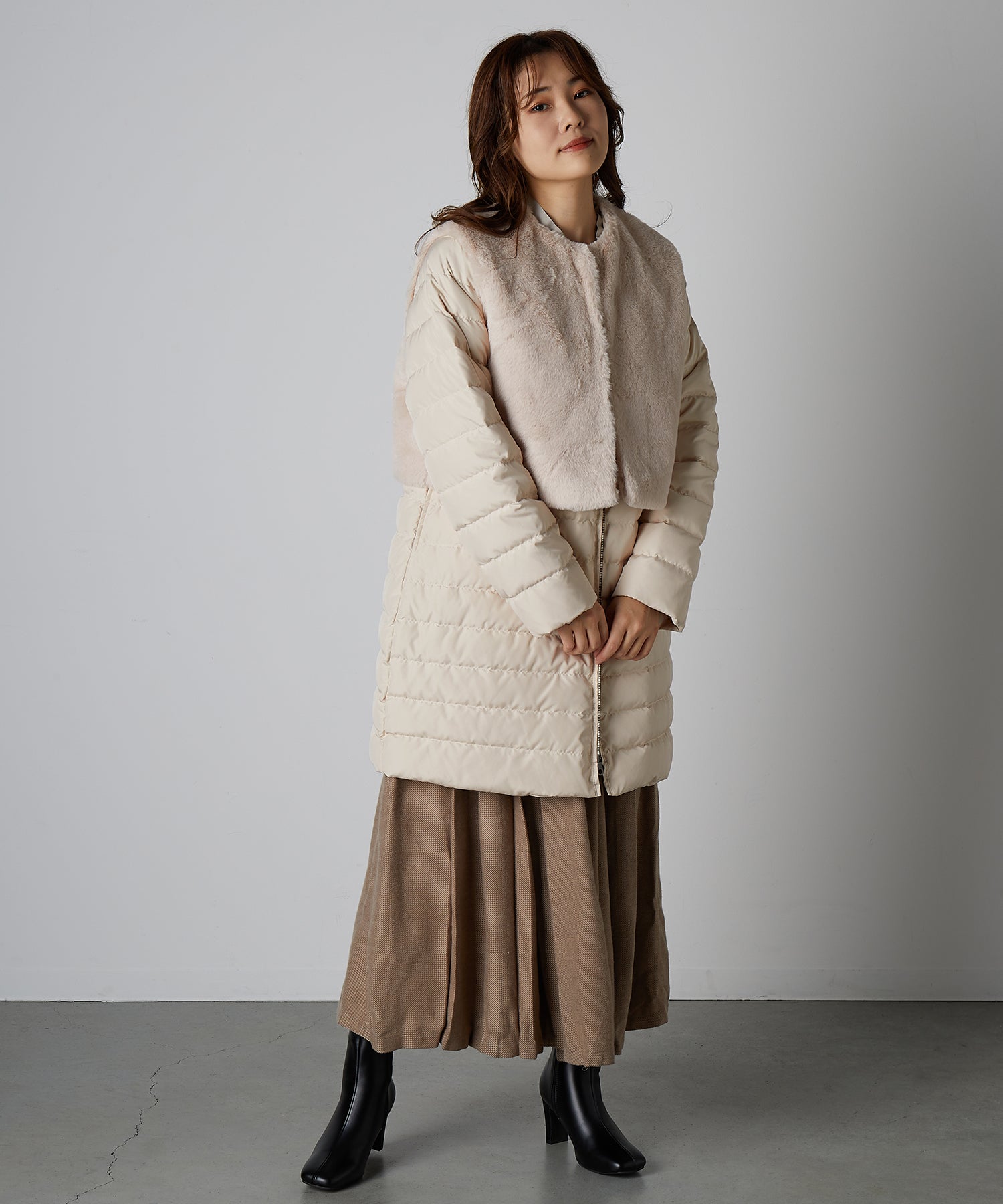 リアマッサ Riamasa 環保毛皮背心聚酯外套