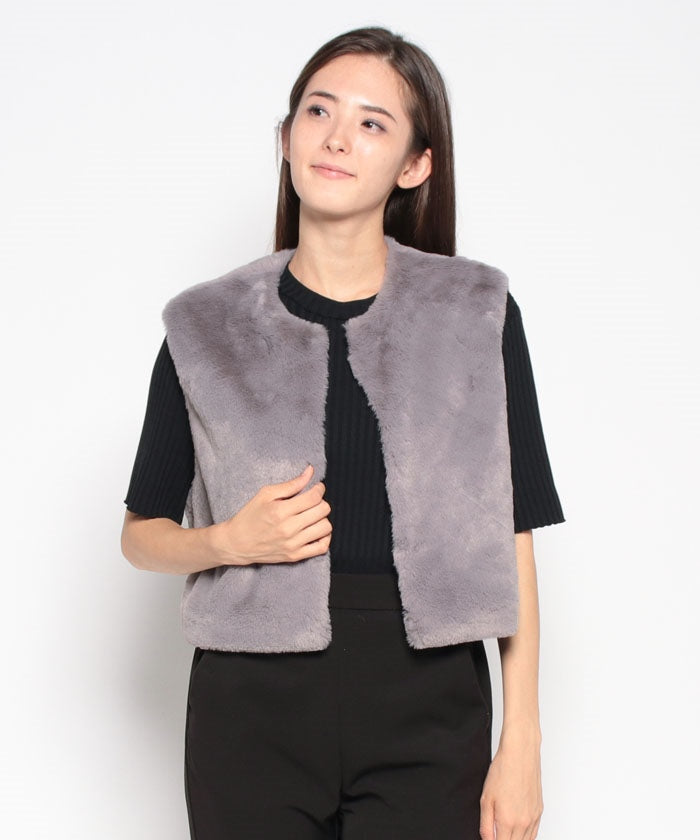 リアマッサ Riamasa 環保毛皮背心聚酯外套