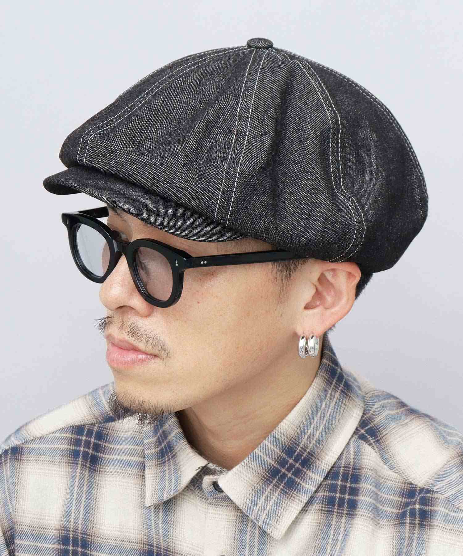 クォーターギャラリー QUARTER GALLERY キャスケット 帽子 キャスハンチング ハンチング デニム コーデュロイ 無地 ニュースボーイキャップ