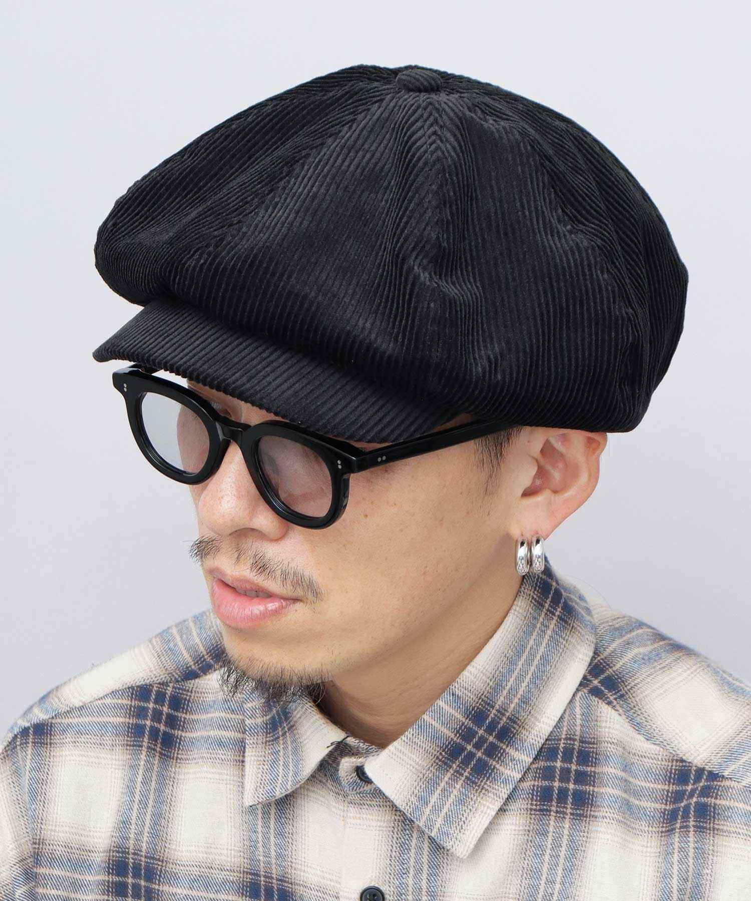 クォーターギャラリー QUARTER GALLERY キャスケット 帽子 キャスハンチング ハンチング デニム コーデュロイ 無地 ニュースボーイキャップ